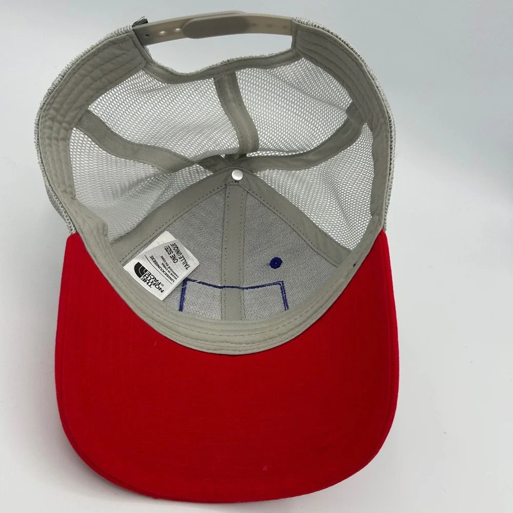 The North Face Trucker Hat Texas Flag Unisex OS Blue Red Grey Mesh Snapback Cap